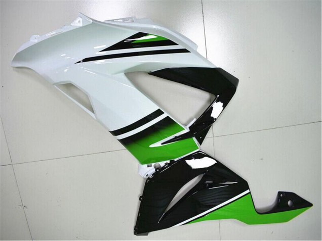 2013-2018 Green White Glossy Black Kawasaki ZX6R Motorcycle Fairings