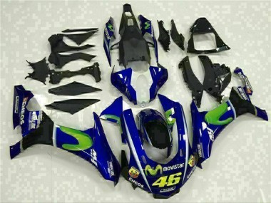 2015-2019 Blue Silver Black Green MoviStar Yamaha YZF R1 Motorcycle Fairings