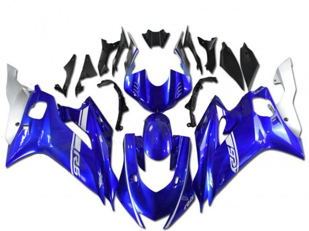 2017-2023 Blue Silver Yamaha YZF R6 Motorcycle Fairings