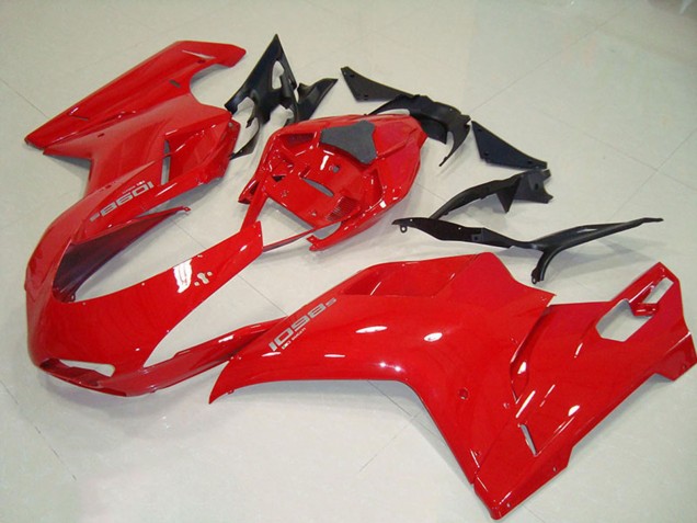 2007-2014 Red Ducati 1098 Motorcycle Fairing Kits