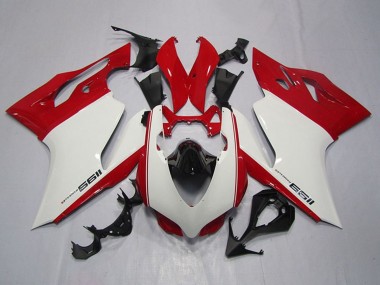2011-2014 White Red Black Ducati 1199 Motorcycle Fairings
