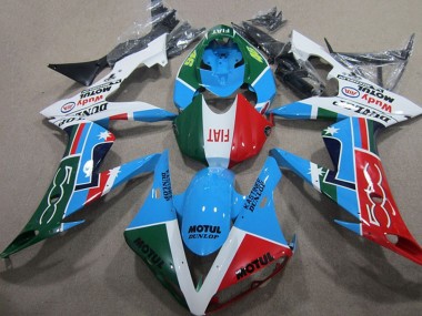 2004-2005 White Blue Red Green Motul Honda CBR1000RR Motorcycle Fairings
