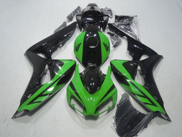 2006-2007 Green Glossy Black Honda CBR1000RR Motorcycle Fairing
