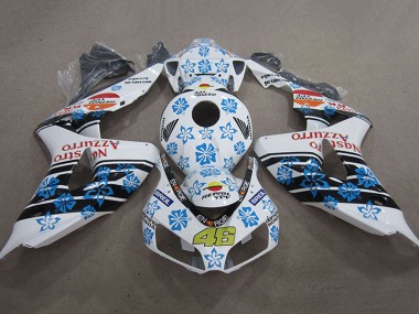 2006-2007 White Light Blue Glossy Black Red Nastro Azzurro Repsol 46 Honda CBR1000RR Motorcycle Fairings