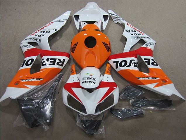 2006-2007 White Orange Red Black Repsol Honda CBR1000RR Motorcycle Fairings