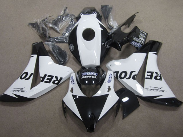 2008-2011 White Glossy Black Repsol Honda CBR1000RR Motorcycle Fairing