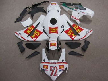 2008-2011 White Red Yellow San Carlo 52 Honda CBR1000RR Motorcycle Fairings