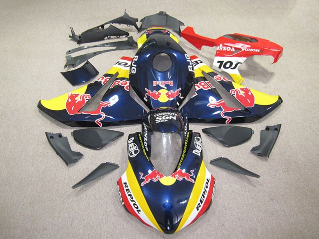 2008-2011 Dark Blue Yellow Red Repsol Red Bull Honda CBR1000RR Motorcycle Fairings