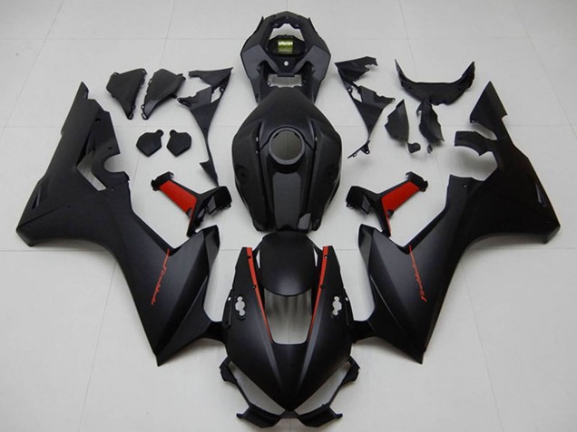 2017-2023 Matte Black Red Honda CBR1000RR Motorcycle Fairing