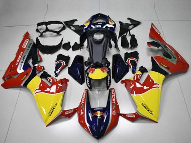 2017-2023 Blue Yellow Glossy Black Red Bull Honda CBR1000RR Motorcycle Fairings