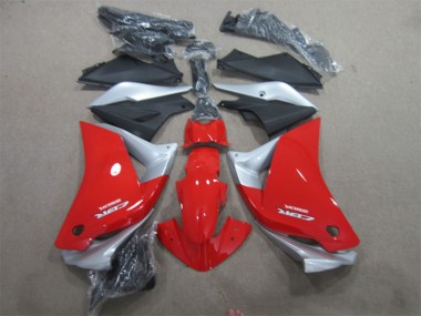 2011-2016 Silver Red Matte Black Honda CBR125R Motorcycle Fairings