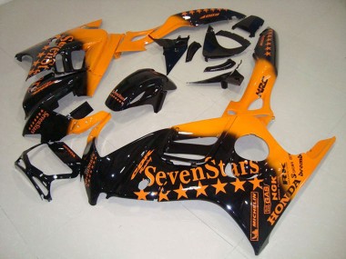 1995-1996 Orange Glossy Black SevenStars Honda CBR600 F3 Motorcycle Fairings