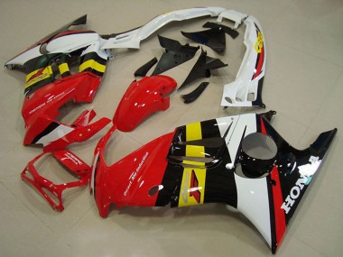 1995-1996 White Red Yellow Glossy Black Honda CBR600 F3 Motorcycle Fairings