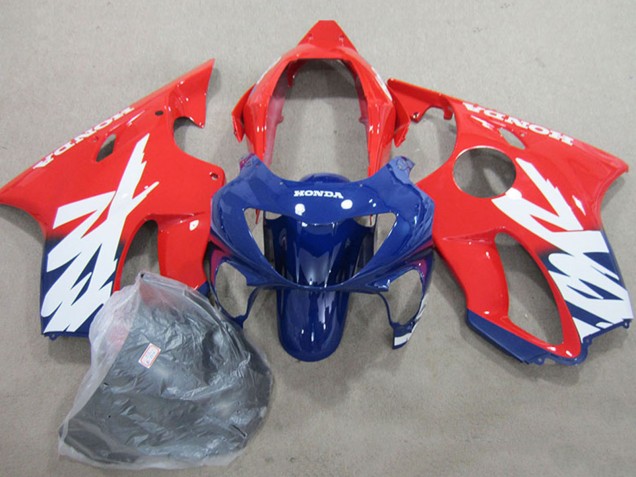 1999-2000 Red Dark Blue Honda CBR600 F4 Motorcycle Fairings