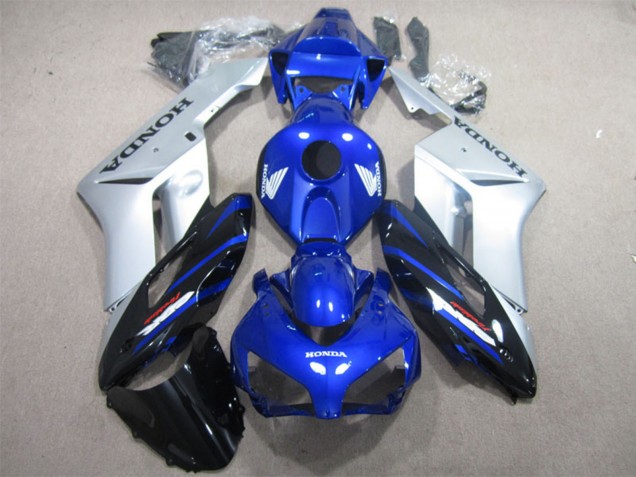 2001-2003 Silver Blue Glossy Black Honda CBR600 F4i Motorcycle Fairings