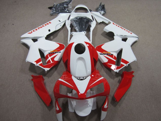 2003-2004 White Red Honda CBR600RR Motorcycle Fairings