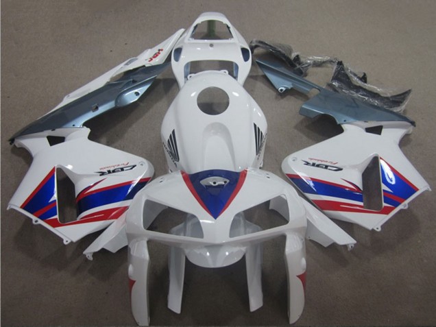 2005-2006 White Blue Red Silver Honda CBR600RR Motorcycle Fairings