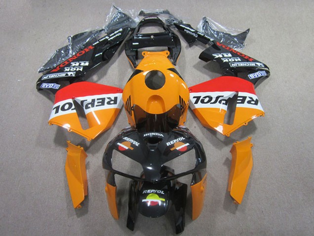 2005-2006 Orange White Red Glossy Black Repsol Honda CBR600RR Abs Fairings