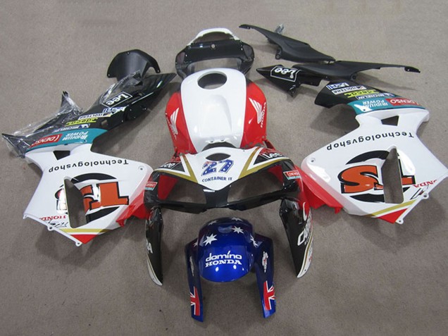 2005-2006 White Red Black Blue 27 Honda CBR600RR Motorcycle Fairings