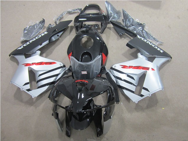 2005-2006 Glossy Black Silver Red Honda CBR600RR Motorcycle Fairings
