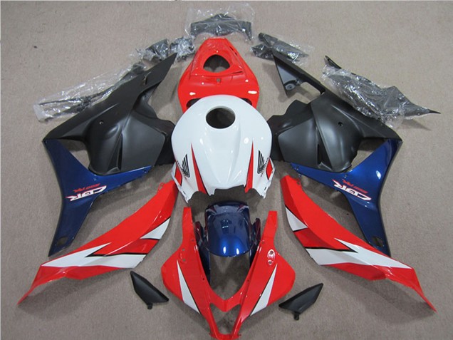 2009-2012 White Red Blue Matte Black Honda CBR600RR Motorcycle Fairing