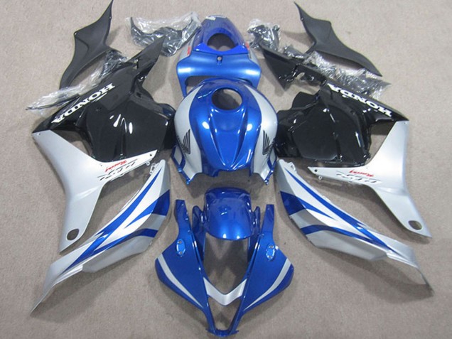 2009-2012 Silver Blue Glossy Black Honda CBR600RR Motorcycle Fairings