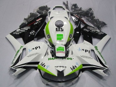 2013-2023 White Green Glossy Black Hannspree ETS Honda CBR600RR Motorcycle Fairings