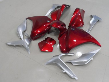 2010-2014 Silver Red Honda VFR 1200 Motorcycle Fairings