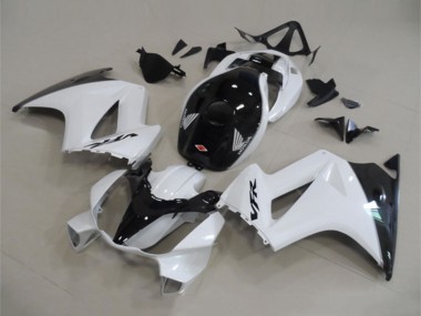 2002-2013 White Glossy Black Honda VFR 800 Motorcycle Fairings