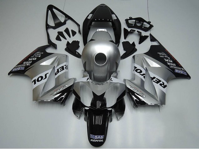 2002-2013 Silver White Glossy Black Repsol Honda VFR 800 Motorcycle Fairings