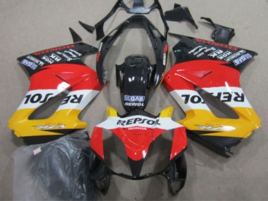 2002-2013 Yellow White Red Glossy Black Repsol Honda VFR 800 Motorcycle Fairings