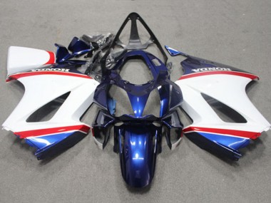 2002-2013 White Blue Red Honda VFR 800 Motorcycle Fairing