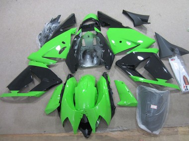 2004-2005 Black Green Kawasaki ZX10R Motorcycle Fairings