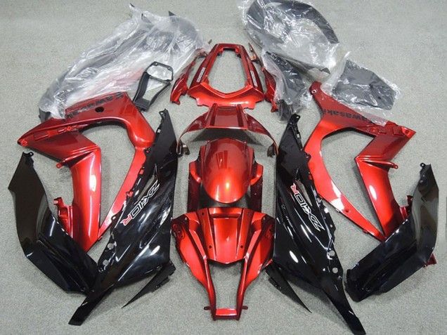 2011-2015 Red Glossy Black Kawasaki ZX10R Motorcycle Fairing