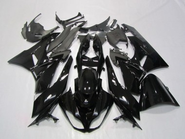 2009-2012 Glossy Black Kawasaki ZX6R Motorcycle Fairing