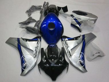 2006-2007 Silver Blue Glossy Black TBR Honda CBR1000RR Motorcycle Fairings
