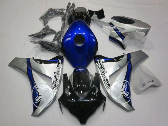 2006-2007 Silver Blue Glossy Black TBR Honda CBR1000RR Motorcycle Fairings