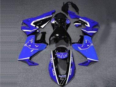 2017-2023 Blue White Glossy Black Bull Honda CBR1000RR Motorcycle Fairings