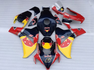 2008-2011 Dark Blue Yellow Red Bull Honda CBR1000RR Motorcycle Fairings