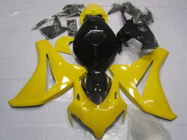 2008-2011 Yellow Glossy Black Honda CBR1000RR Motorcycle Fairing