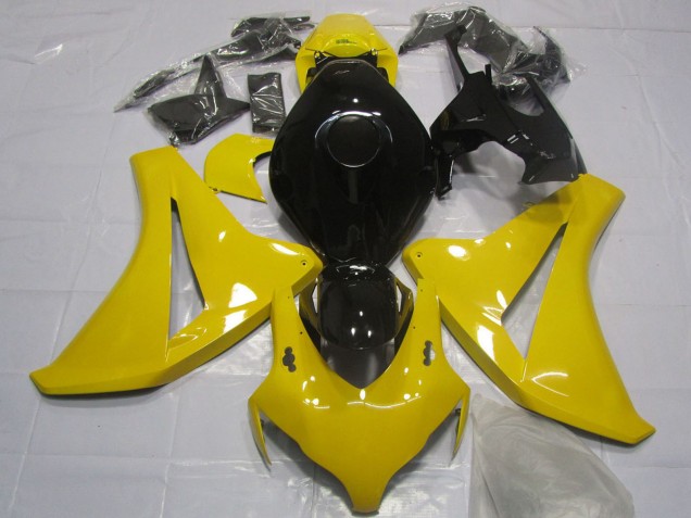 2008-2011 Yellow Glossy Black Honda CBR1000RR Motorcycle Fairing