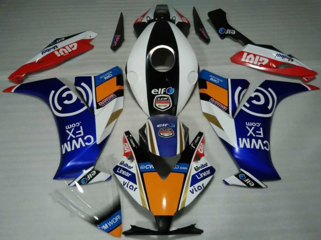 2012-2016 White Blue Orange Red Black Elf Honda CBR1000RR Motorcycle Fairings