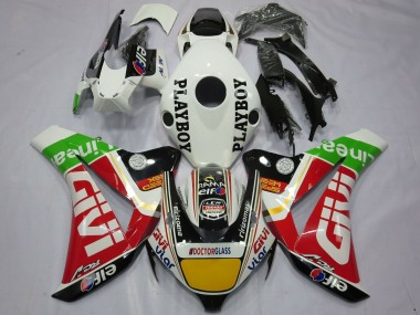 2008-2011 White Red Yellow Green Black Givi Playboy Honda CBR1000RR Motorcycle Fairings