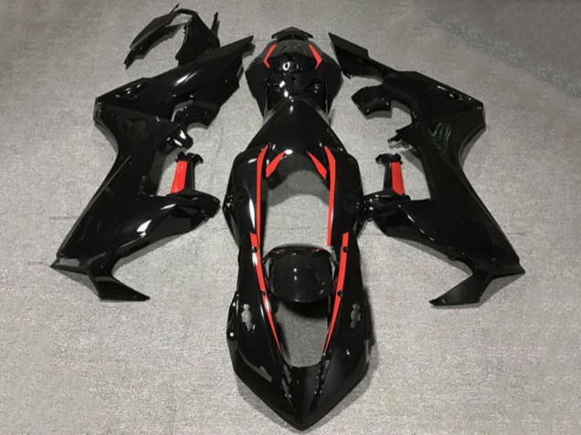 2017-2023 Glossy Black with Red Lining Honda CBR1000RR Motorcycle Fairings