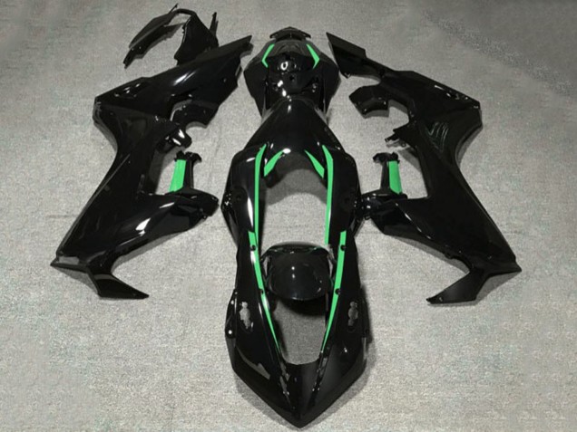 2017-2023 Glossy Black Forest Green Lining Honda CBR1000RR Motorcycle Fairings