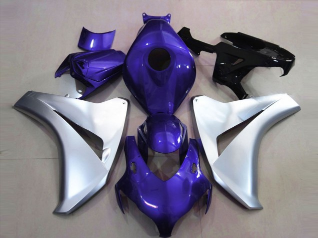 2008-2011 Silver Blue Honda CBR1000RR Motorcycle Fairings