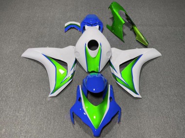 2008-2011 White Green Blue Honda CBR1000RR Motorcycle Fairings
