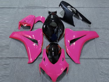 2008-2011 Pink Glossy Black Honda CBR1000RR Motorcycle Fairings