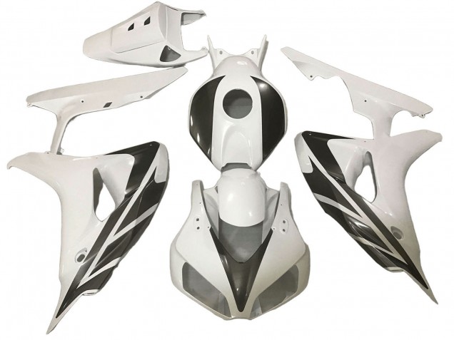 2006-2007 White Black Stripe Honda CBR1000RR Motorcycle Fairings