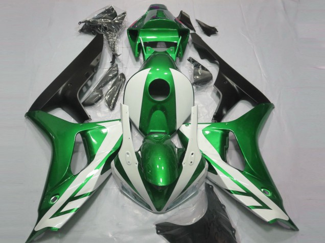 2006-2007 Green White Matte Black Honda CBR1000RR Motorcycle Fairings